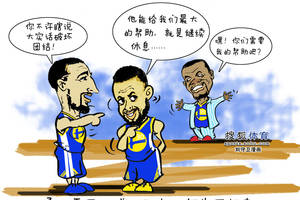 nba漫画:没有杜兰特的勇士更加不可战胜